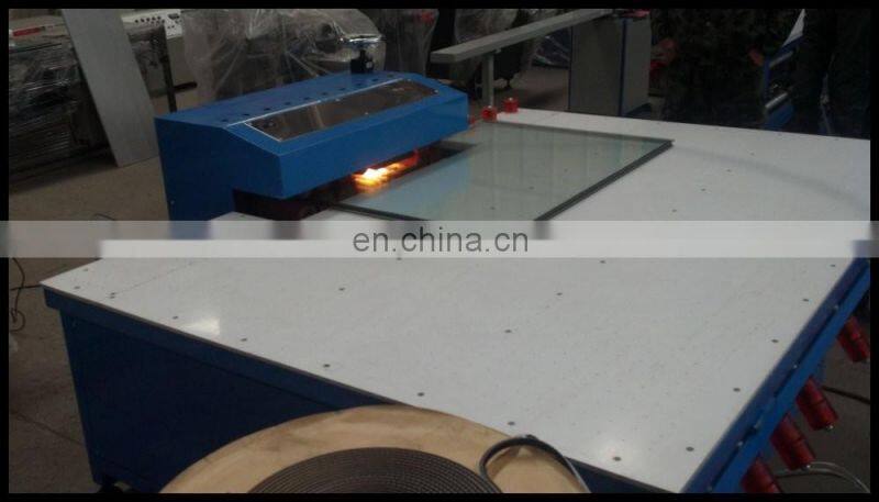 Hot heated roller press machine for double glazing glass