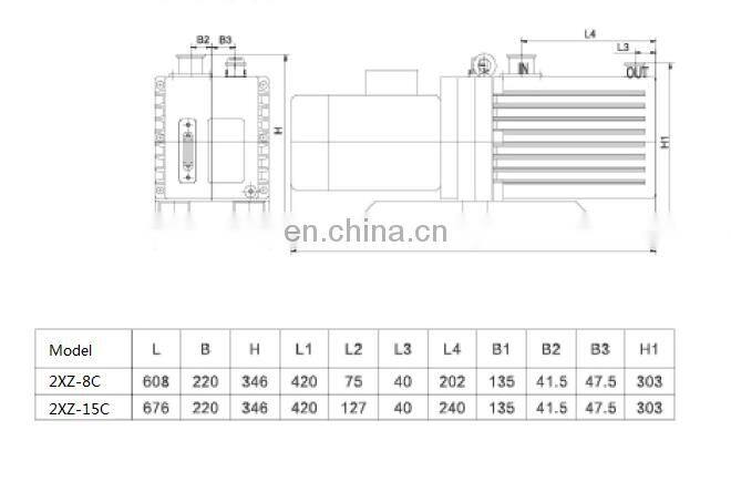 2XZ-15C 2xz rotary vane vacuum pump direct drive vacuum pump laboratory vacuum pump for filtration