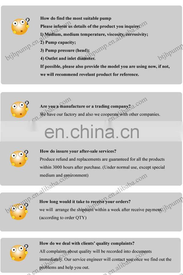 IH series chemical centrifugal pump for pumping sulfuric acid