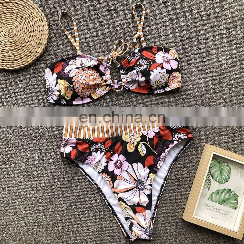 Bikini 2019 women split bikiniS speed selling sexy bandage print swimsuit swim suit swimwear women