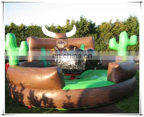 Crazy Outdoor Playground Rodeo Bull Sport Game Inflatable Mechanical Bull Riding For Sale