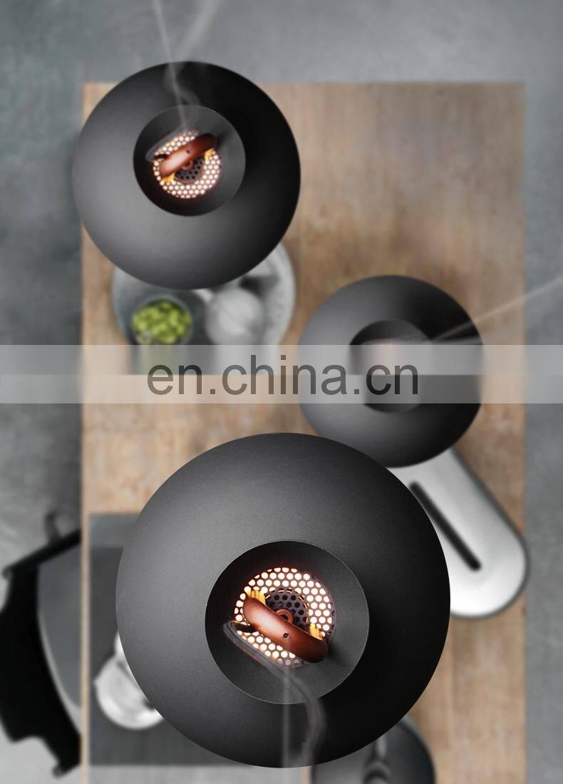 European Living Room chandelier Black Vintage Ceiling Lamp Pendant Light