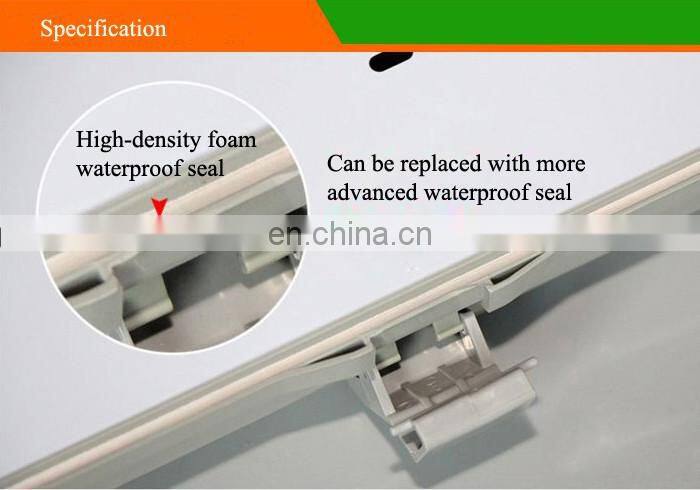 PC housing, PC cover 4ft T8 IP65 tri-proof light fixture