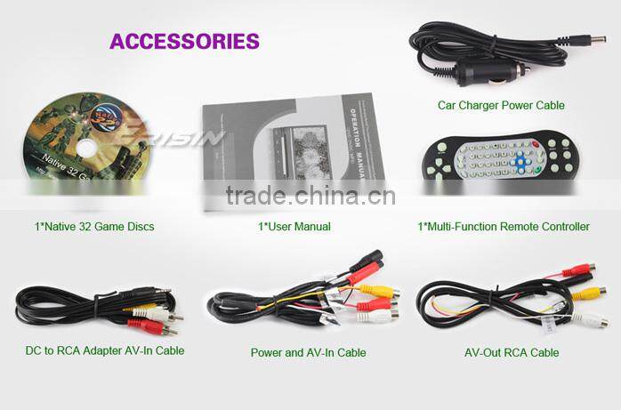 Erisin ES398 9" Car Monitor Headrest CD/CDG/MP4/MP3/WMA