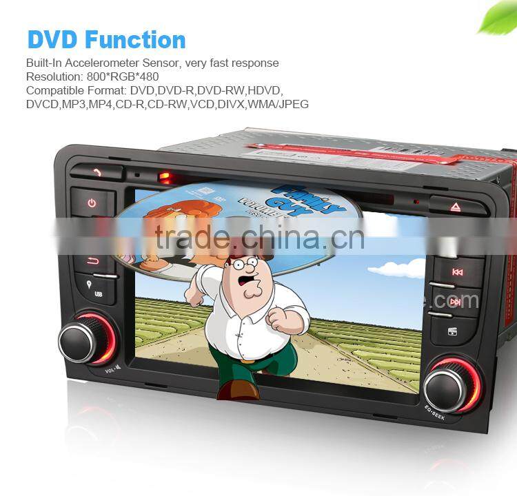 Erisin ES7047A 7" Auto Radio 2 Din Car Media Player for A3 S3 RS3 RNSE-PU