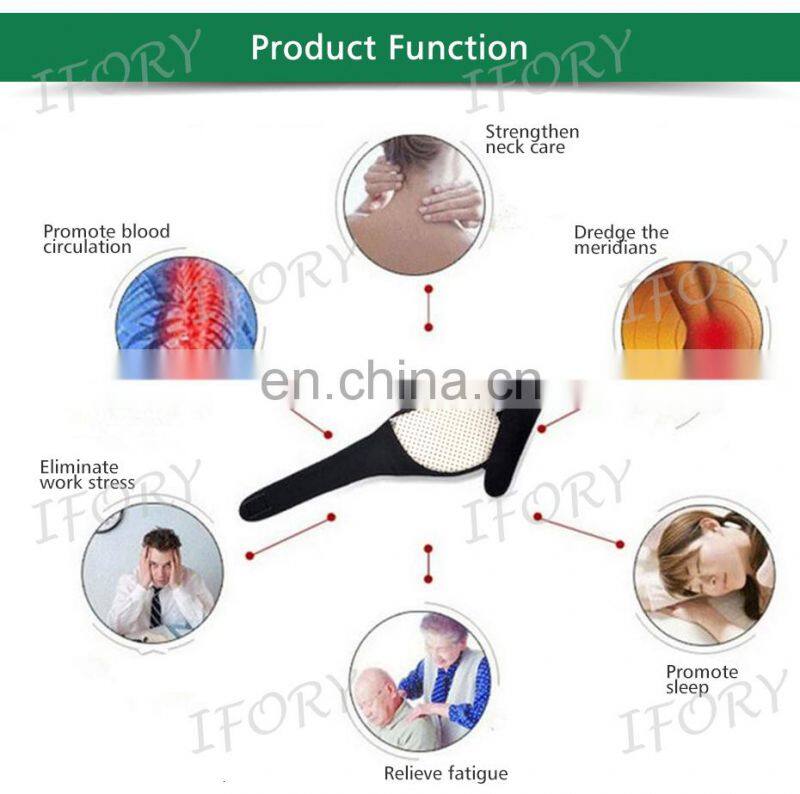 Tourmaline Magnetic Therapy Neck Massager Cervical Vertebra Protection Spontaneous Heating Belt Body Massager