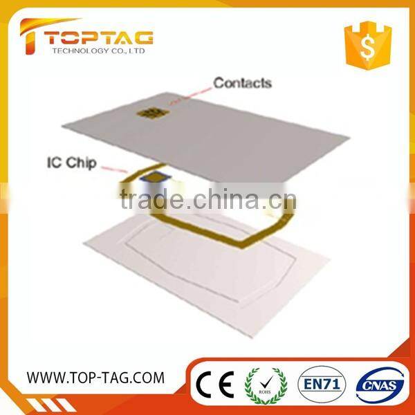 Printable SLE4442 Blank White Contact IC Card