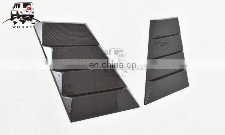 W463 hood side vents fit for G-class W463 all year to B-style DRY carbon fiber signal cover for G63