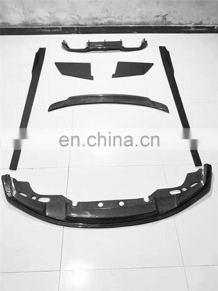 Beautiful carbon fiber body kit for BMW m2 f87 carbon fiber front lip rear lip side skirts and wing spoiler