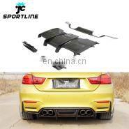 Carbon Fiber F8x M3 Car Front Bumper Lip for BMW F80 M3 F82 F83 M4 14-19 3PCS/SET