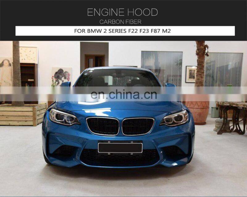 Carbon Fibre F87 M2 Engine Hood for BMW F22 220i 228i M235i M Sport 14-19