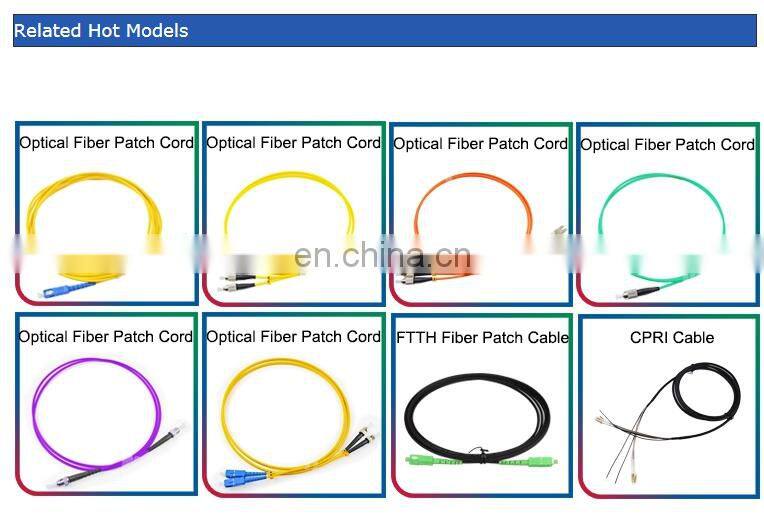UPC/PC/APC SC LC ST FC Single Mode Multimode Simplex Duplex SM MM 3 Meters Fiber Optic Patch Cord