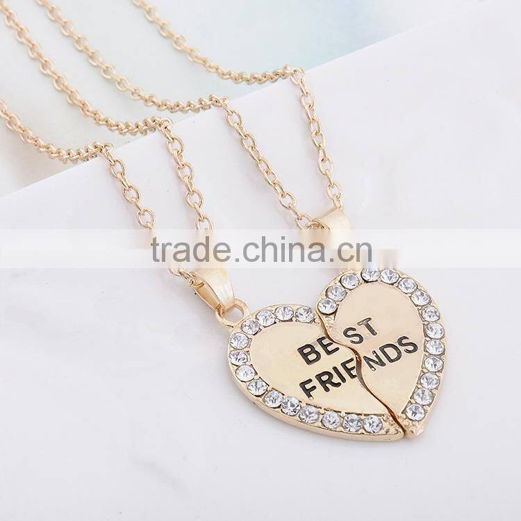 initial pendant necklace love friends alloy pendant necklace fashion