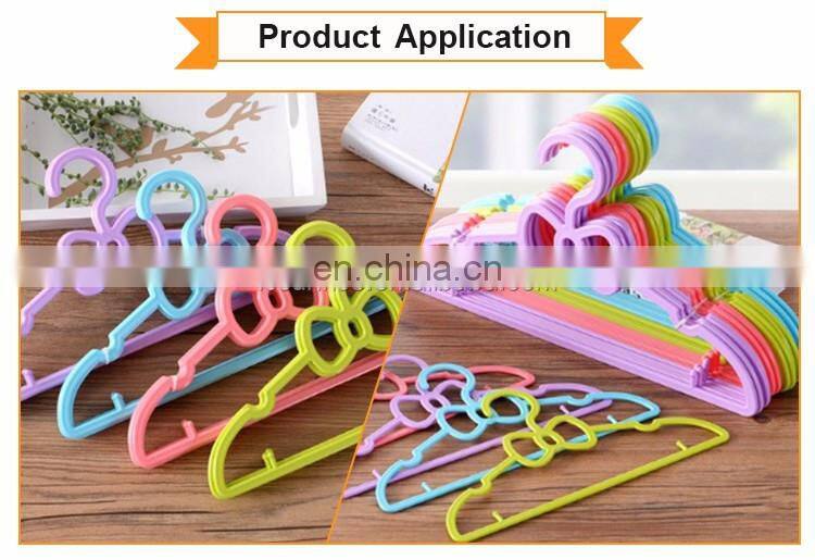 New Arrival Cute Colorful Baby Plastic Clothes Hangers