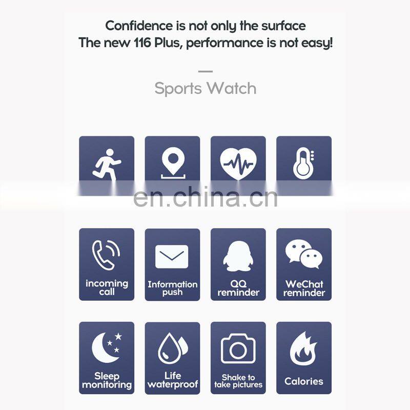 Smart Watch 116PLUS Luxury Man Sport Smartwatch Silicone Fitness Tracker smart watch band sport watch smart
