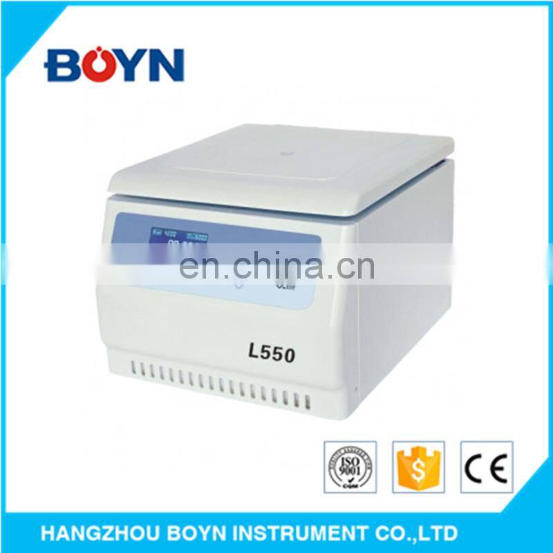 L550 Tabletop Low Speed large volume centrifuge