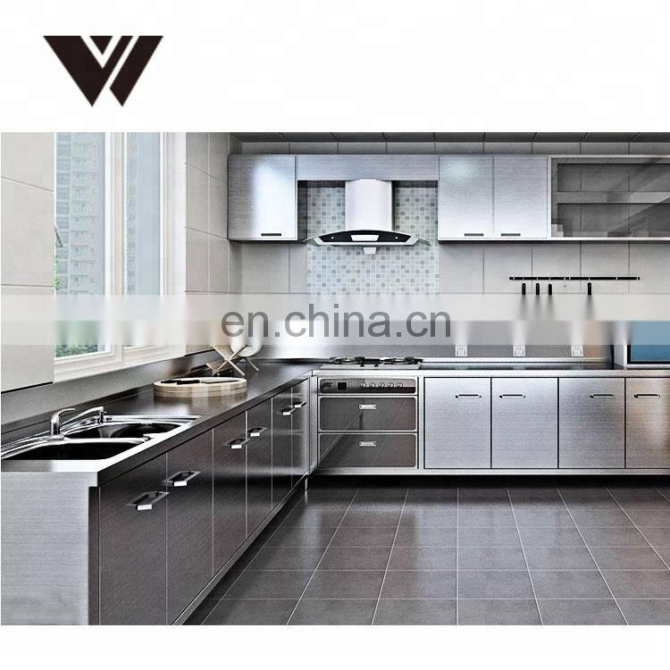 Weldon custom kitchen stainless steel cabinet steel kitchen cabinet