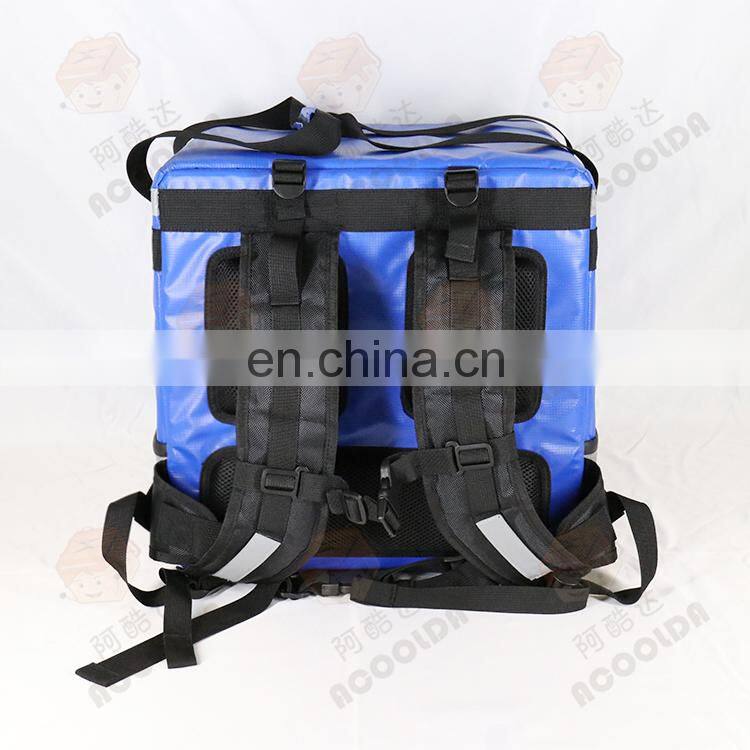 Heated Food Insulation Bag Pizza Delivery Backpack for Scooter Carton Customized Color