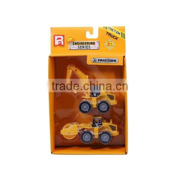 2 In 1 Construction Plastic Trucks Playset