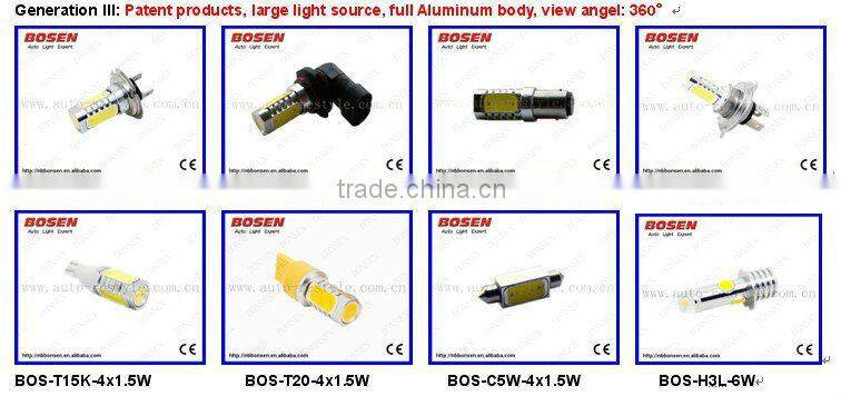 t20 7440 11w high power led auto lamp fog light