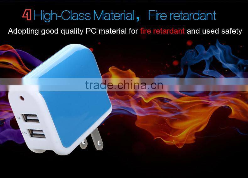 US Plug charger 5V 2.1A Micro USB AC/DC Wall Charger Adapter Power Supply