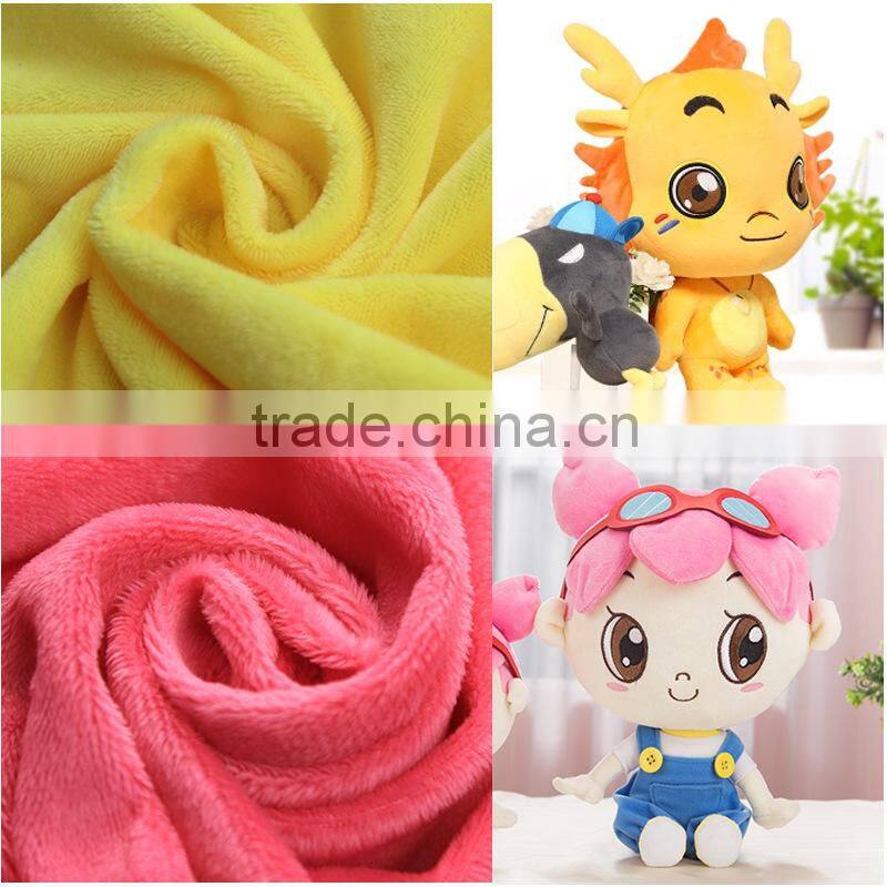 Short pile high velboa plush warp knitting fabric for chinese blanket