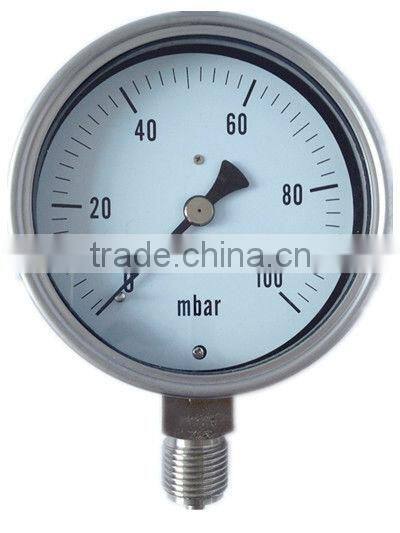 YE100B 100mm mbar low pressure gauge