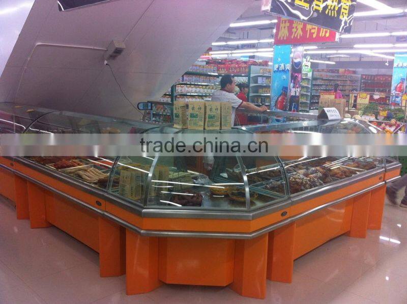 APEX supermarket deli showcase hot food display cabinets