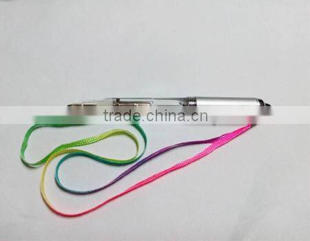 led battery flashlight pen with various logo Branded Stylus LED Pen