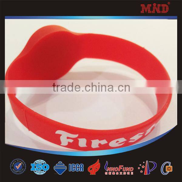 MDW411RFID silicone Wristband/electronic identification Bracelet waterproof