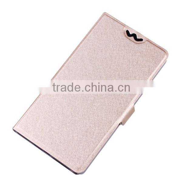 Cheap Silk line flip Leather cover case for vivo v1