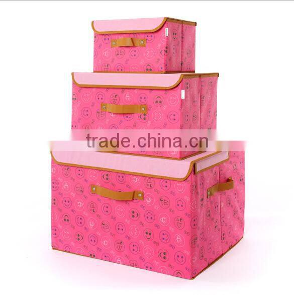 Non-woven Folding Kids Toy Storage Cabinet Clothes Storage Cabinet