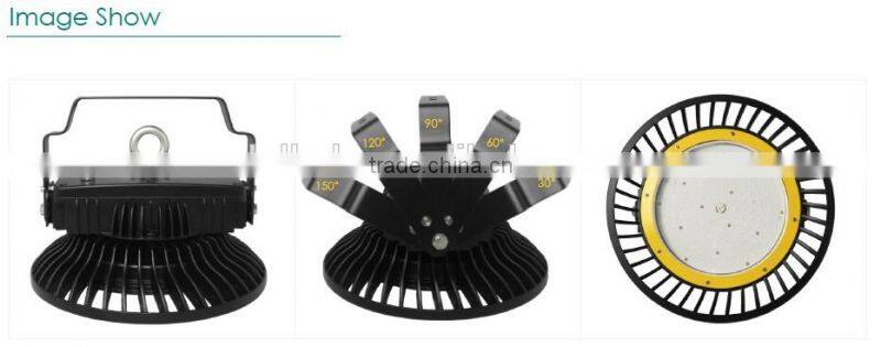 140lm/w 200w 150w 120W ETL CE FCC IP65 100-277V cold White UFO Led high bay light 100w
