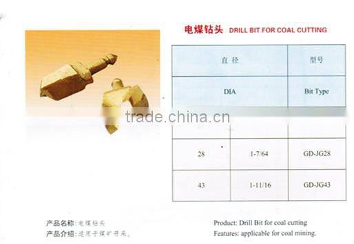 welding tungsten carbide coal drill bit