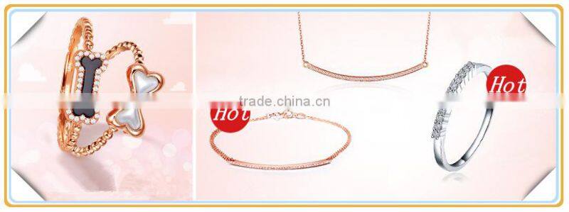 The new pave setting 925 silver female ring Camellia tail ring