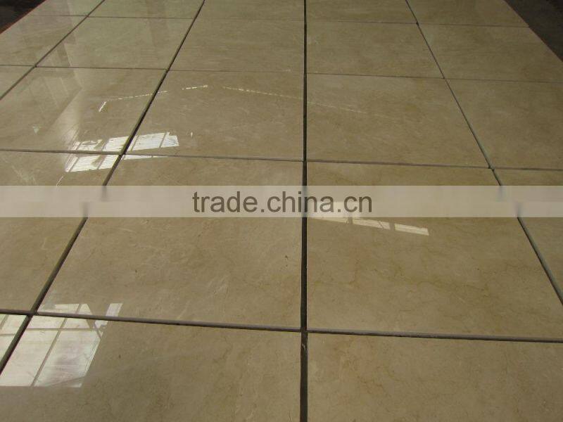 Polished Crema Marfil beige marble panel, tiles, cut-to-size
