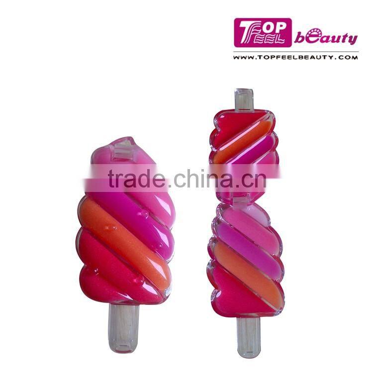 7.5g Popsicle design lipgloss for children