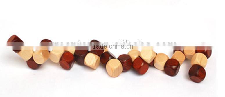 Wooden activity cube toy,3d wooden cubes puzzle magic square toys