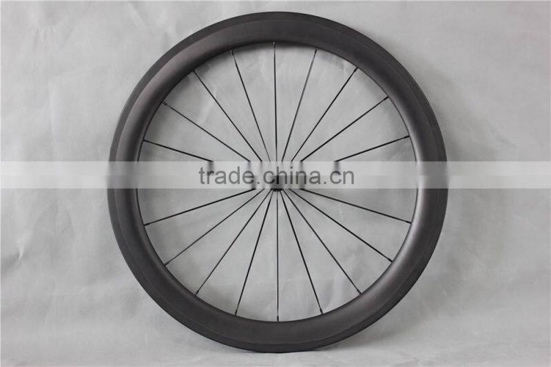 Black hub 700C tubular carbon wheel set professional UD Matt Carbon road bike tubular wheelset W65T