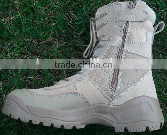 Suede leather military army desert boots