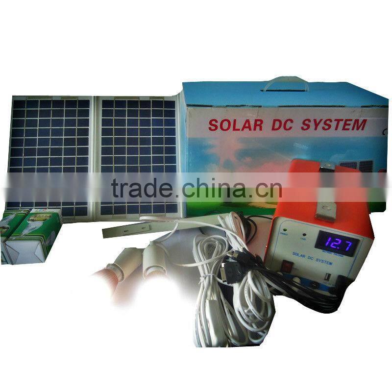 12W DC Home Solar Power System Smart Power Solar Lighting System