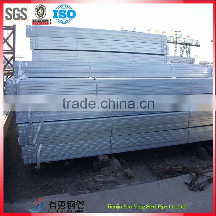 2.5 inch galvanized square steel pipe astm A500