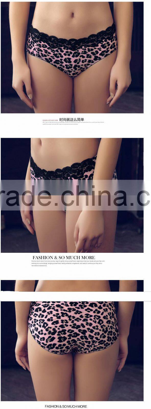 lace leopard sexy girl brief penis underwear ladies low waist seamless sexy woman underwear