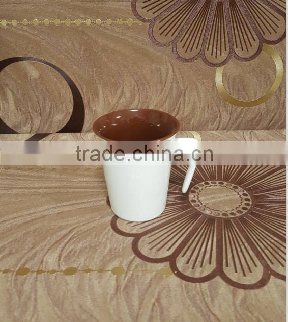 2016 new style ceramic porcelain coated white mug for sublimation