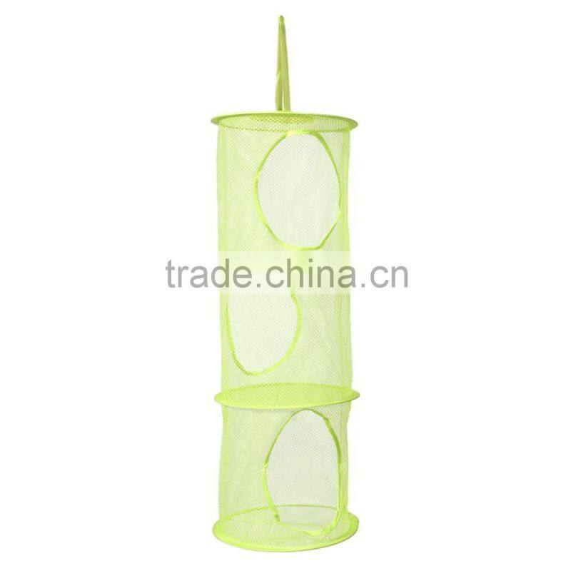 3 Shelf Layer Hanging Storage Basket Bags Net Kids Toy STuffed Plush Organizer Bag Bedroom Wall Door Closet