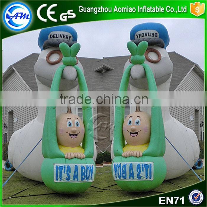 Hot selling giant inflatable bird shape balloon inflatable stork