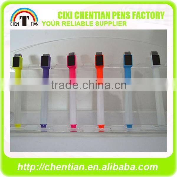 Non-Toxic Dry Erase White Board Marker Pen With Eraser For Home, School Or Office