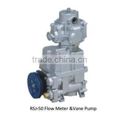 fuel dispenser flow meter with vane pump