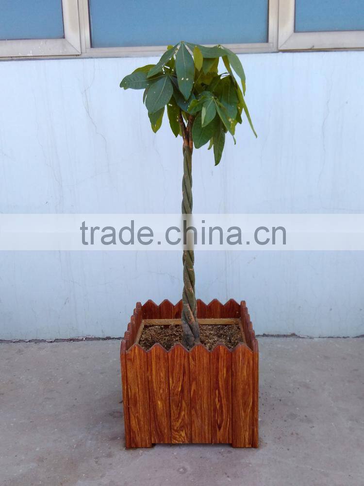 high quality big outdoor flower pots, wooden flower pots