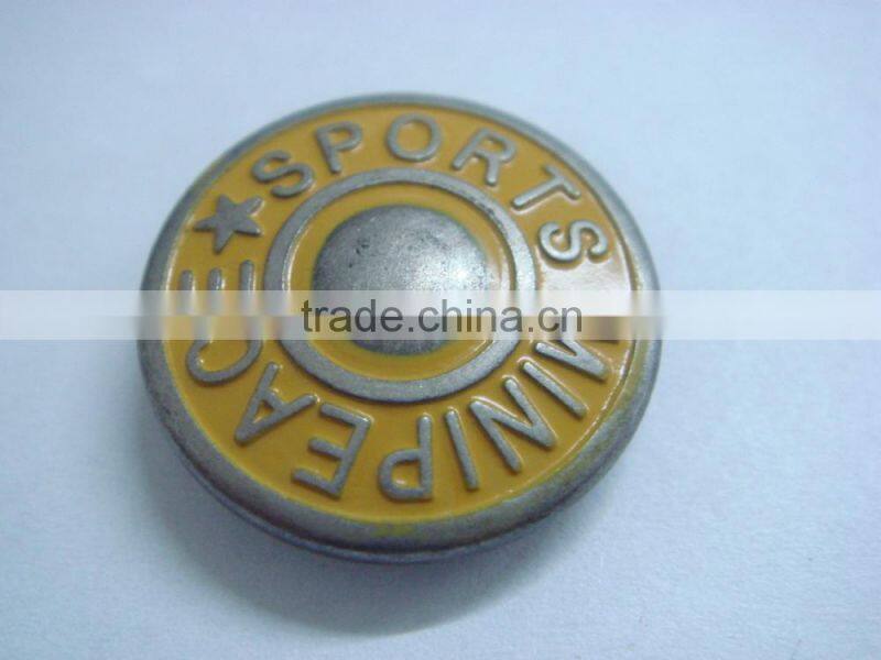 20mm big size metal snap colored chef button